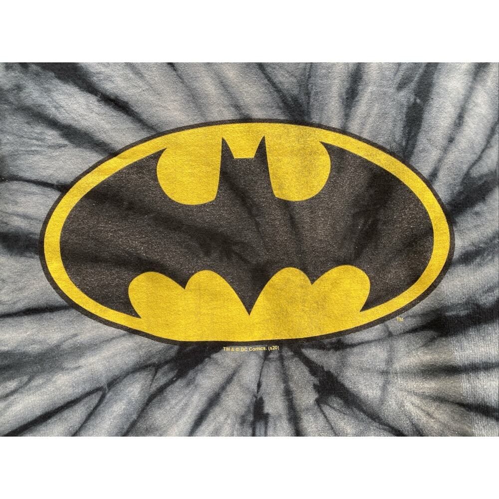 Batman Logo Tie Dye T-Shirt Men's XL Michael Keaton Style Graphic Tee 46-48 - Picture 3 of 8